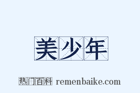 美少年是什么意思的图片